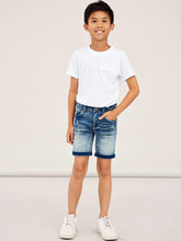 Load image into Gallery viewer, Jeans Short Slim Fit denim