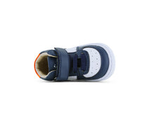 Load image into Gallery viewer, Baby Proof High Leather Sneaker Blue/White/Orange - BABY-PROOF®