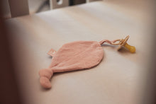 Load image into Gallery viewer, Pacifier Cloth Leaf Pale Pink