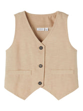 Load image into Gallery viewer, Waistcoat Linen Look, 2 colors