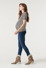Load image into Gallery viewer, Maternity Jeans over the belly Skinny Blue