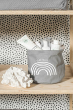 Load image into Gallery viewer, Nursery Basket Canvas Rainbow Grey