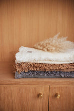 Load image into Gallery viewer, Blanket 75*100 Muslin Fringe Storm Grey