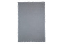 Load image into Gallery viewer, Blanket 75*100 Muslin Fringe Storm Grey