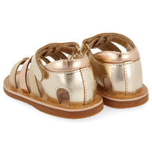 Load image into Gallery viewer, Sandal Metallic Gold Straps