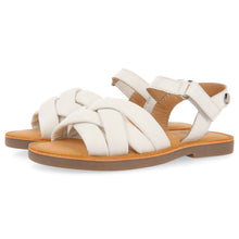 Load image into Gallery viewer, Sandal White Braided