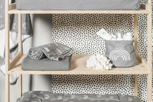 Load image into Gallery viewer, Nursery Basket Canvas Rainbow Grey