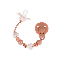 Load image into Gallery viewer, Pacifier Cord Little Hearts - Brick