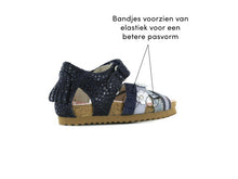 Load image into Gallery viewer, Bio Sandal Marine Silver Snake Print