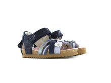 Load image into Gallery viewer, Bio Sandal Marine Silver Snake Print