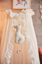Load image into Gallery viewer, Bed Veil Vintage Ruffle Ivory
