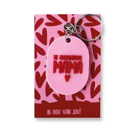 Keychain / Sleutelhanger De Allerliefste Mama