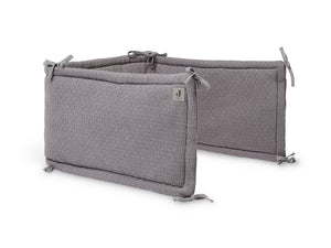 Bumper Crib Bliss Knit Storm Grey