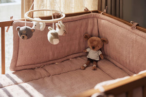 Playpen 75*95 cm grain Knit Wild rose