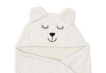 Load image into Gallery viewer, Wrap Blanket Bear Boucle Oatmeal
