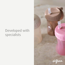 Load image into Gallery viewer, Cup with straw - Non spill - 250 ml , 3 colors
