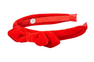 Headband Bow Red