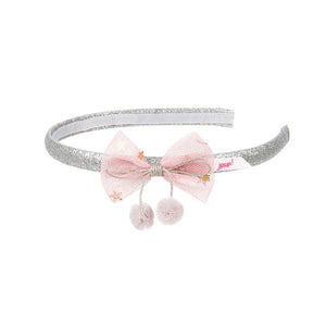 Headband Margaux Silver/Pink