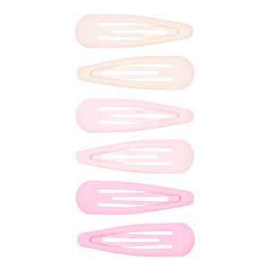 Hairclips Pink 6 pc