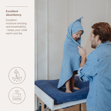 Load image into Gallery viewer, Hooded Towel Jeans Blue
