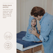 Load image into Gallery viewer, Hooded Towel Jeans Blue

