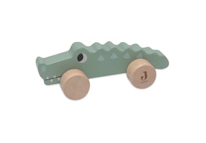 Wooden Crocodile on Wheels Jungle Jambo