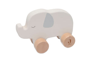 Wooden Elephant on Wheels
