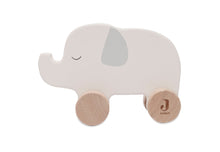 Load image into Gallery viewer, Wooden Elephant on Wheels
