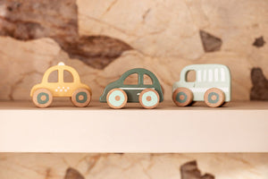 Wooden Car On The Go 3 pcs