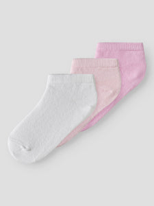 Sock Footie 3 pc Pink