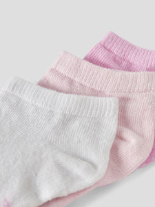 Sock Footie 3 pc Pink