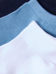 Sock Footie 3 pc Blue