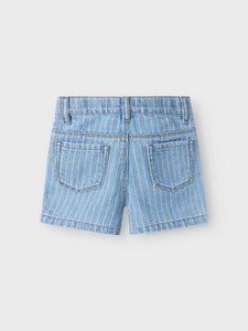 Jeans Short Colored Stripes