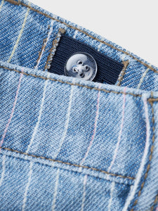 Jeans Short Colored Stripes