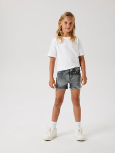 Jeans Short Denim Light Grey