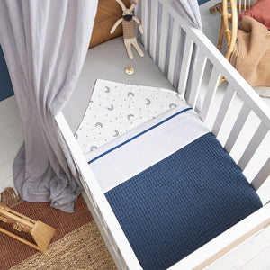 Sheet 75*100 Piping Indigo Blue