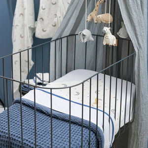 Sheet 75*100 Piping Indigo Blue