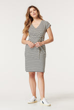 Load image into Gallery viewer, Maternity Dress Nursing Stripes
