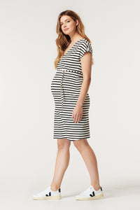 Maternity Dress Nursing Stripes