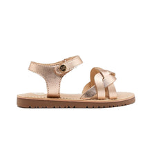 Load image into Gallery viewer, Sandal Braided Silver &amp; Rose Gold
