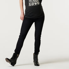 Load image into Gallery viewer, Maternity Jeans Skinny Over the Belly Black Denim
