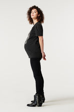 Load image into Gallery viewer, Maternity Jeans Skinny Over the Belly Black Denim
