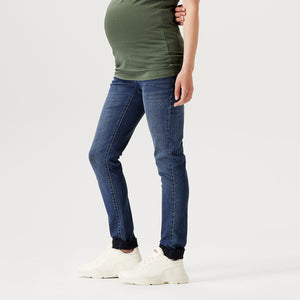 Maternity Jeans Skinny Over the Belly Blue Denim
