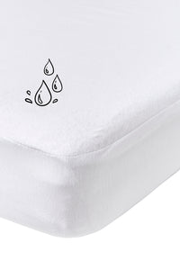 Fitted sheet Molton Waterproof 70*140/150 White