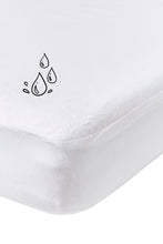 Load image into Gallery viewer, Fitted sheet Molton Waterproof 60*120 White
