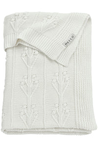 Blanket 75*100 Romantic Flower Offwhite