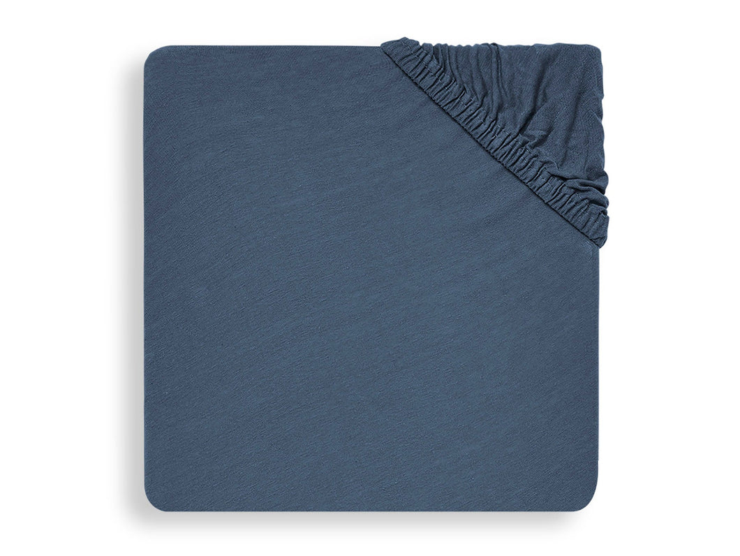 Fitted Sheet jersey 40/50*80/90 Jeans Blue