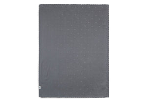 Blanket 100*150 Pointelle Storm Grey