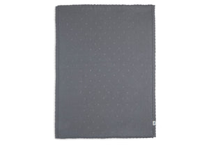 Blanket 100*150 Pointelle Storm Grey