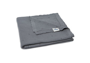 Blanket 100*150 Pointelle Storm Grey